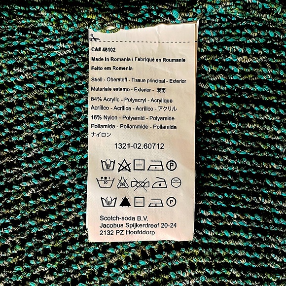 Scotch & Soda Green Maison Scotch Sweater Size Medium (3) - Picture 3 of 3